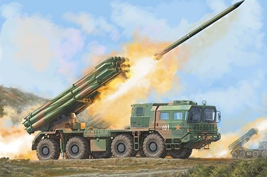 Trumpeter 1/35 Chinese Army Type 03 300mm 12-barrel Self-Propelled Rocket Launcher Plastic Model 01069
