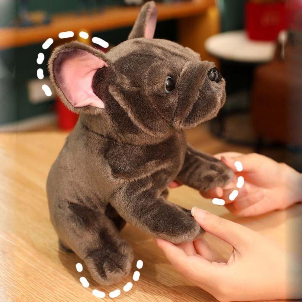 Soft Bulldog Plush Toy Cartoon Animal Plush Pillow Bulldog Plush Doll  Boys Girls