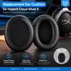 Replacement Ear Cushions for HyperX Cloud Silver II Headphones, Oval Soft Breathable Ear Pads
