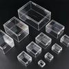 Mini Transparente Acrylboxen mit Deckel Kunststoff-Organizer Kleine Quadratische Verpackungsbox Lebensmittel-Süßigkeiten-Aufbewahrungsbehälter für Zuhause