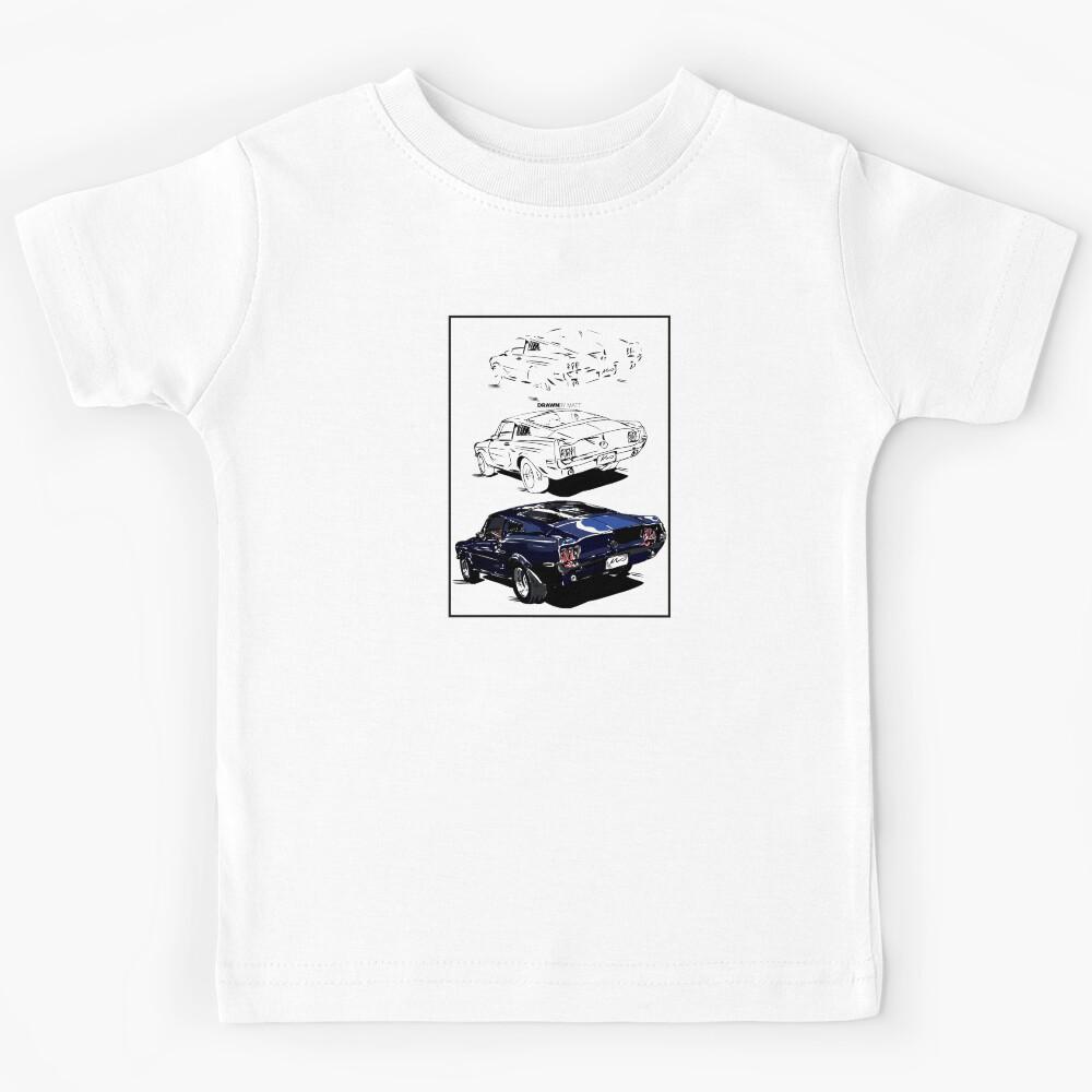 Ford Mustang Concept Art Drawing Kids T-Shirt 150