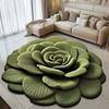 Special-shaped Flower Carpet Non-slip Soft Peony Floor Mat Absorbent 40x40cm/60x60cm Blanket for Living Room Tea Table Bedside
