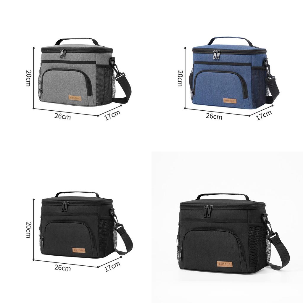Oxford Cloth Large Capacity Insulated Lunch Bag With Waterresistant Design For Outdoor Picnics