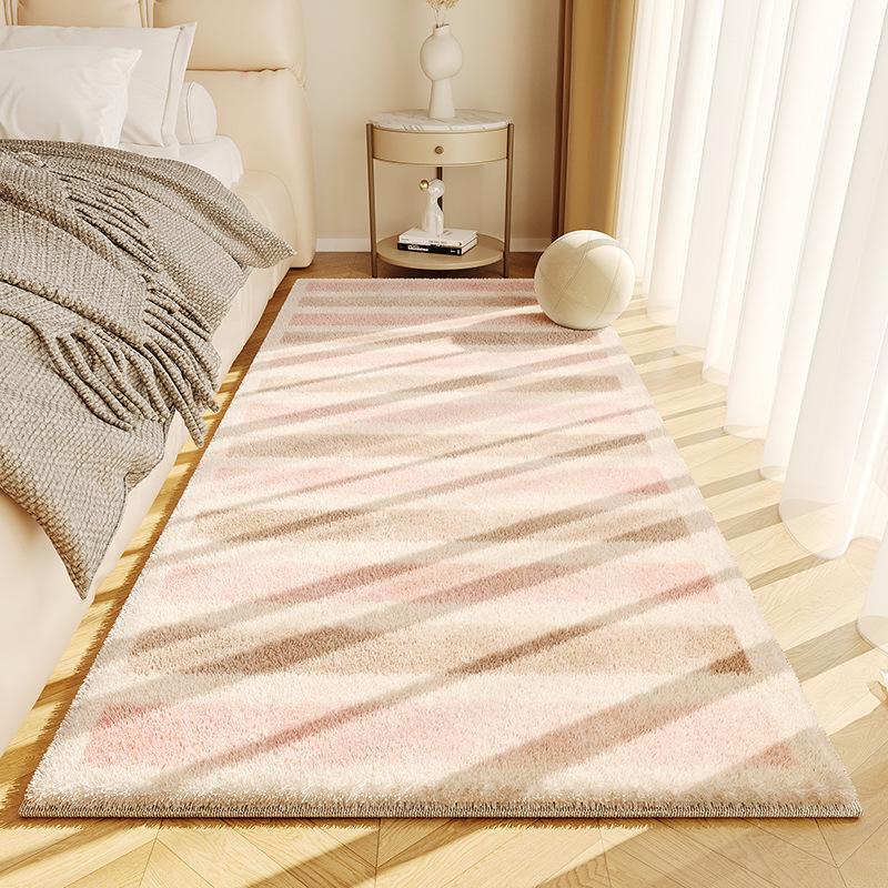 Simple Cream Style Faux Cashmere Living Room Fluffy Rugs Home Decor Bedroom Cloakroom Bedside Non-Slip Rugs