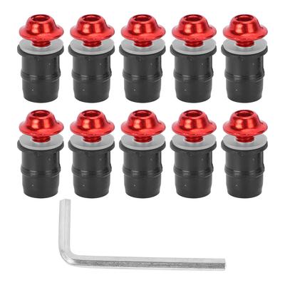 10PCS Motorcycle M5x16mm 0.6in Windscreen Windshield Screw Bolts Kit Universal with Wrench