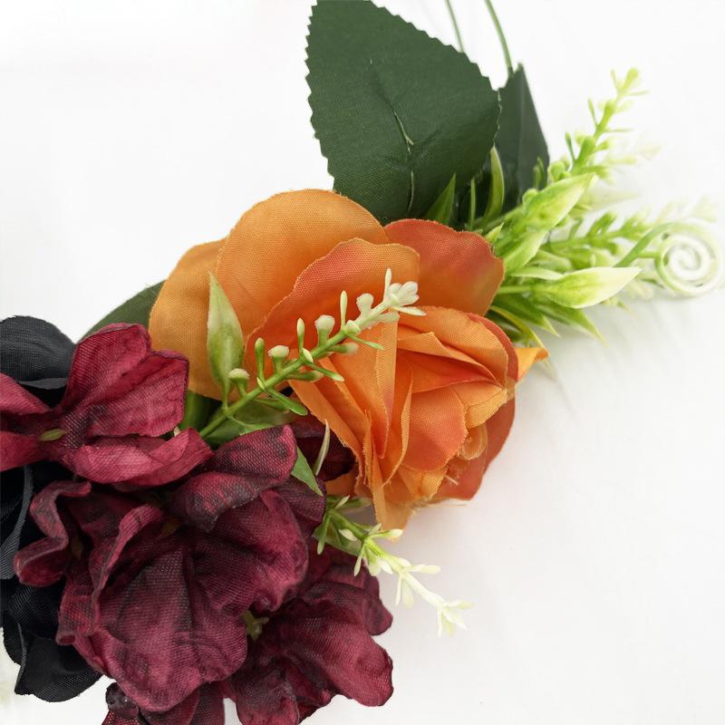 Halloween Artificial Garland Headband Artificial Flower Head Garland Festival Boho Hippy Beach