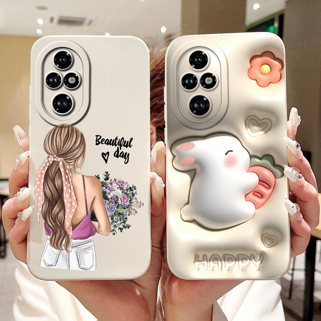 Für Honor 200 Pro 200 Lite Honor200 Hülle Abdeckung Weiches Silikon TPU Blume Schmetterling Girly Mode Malerei Honor 200Lite 200Pro