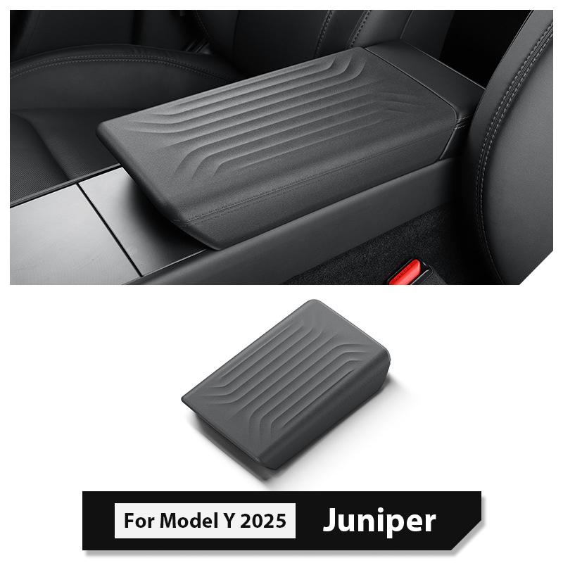 For Tesla Model Y Juniper 2025 2026 Central Armrest Cover TPE Center Console Lid Protector Box Case Interior Accessories 2025+
