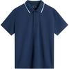 Li Ning Sports Trend Series Simple Casual Solid Color Short Sleeve Polo Shirt Men Polo Shirts Deep-Navy APLU165-2