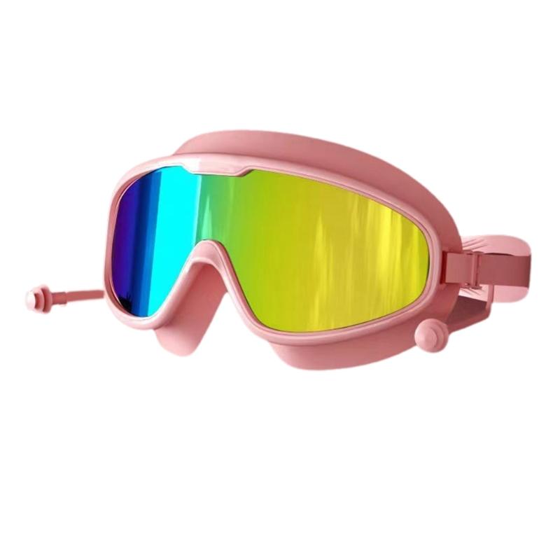 Child Swim Goggles with Swim Earplugs Kids Swimming Goggles for Boy Girl