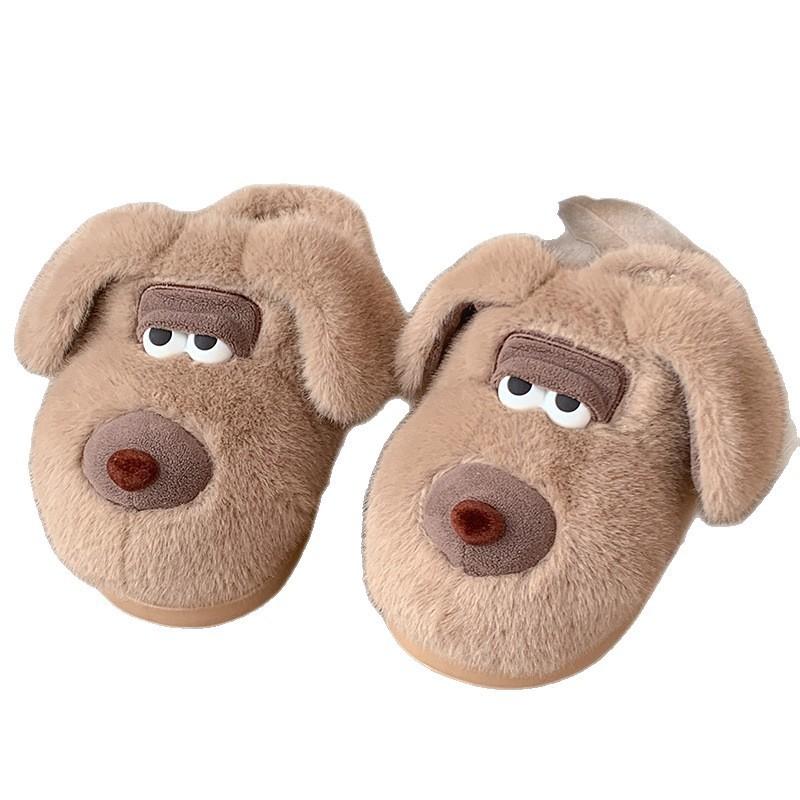 Cartoon Cotton Slippers for Women, Autumn and Winter Thick Soled New Indoor Home Warm Cotton Slippers