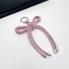 Handmade Butterfly Knot  Flash Mobile Phone Pendant Bag Accessory Elegant Personality Style Keychain Decoration