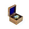 Nautical Rosewood Cased Brass Polished Gimbal Compass | Nautical Decor & Instruments | Nagina International 09-FAXR-CSYD