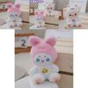 Adorable Plush Bunny Keychain Cute Rabbit Bag Accessory Fluffy Doll With Apron