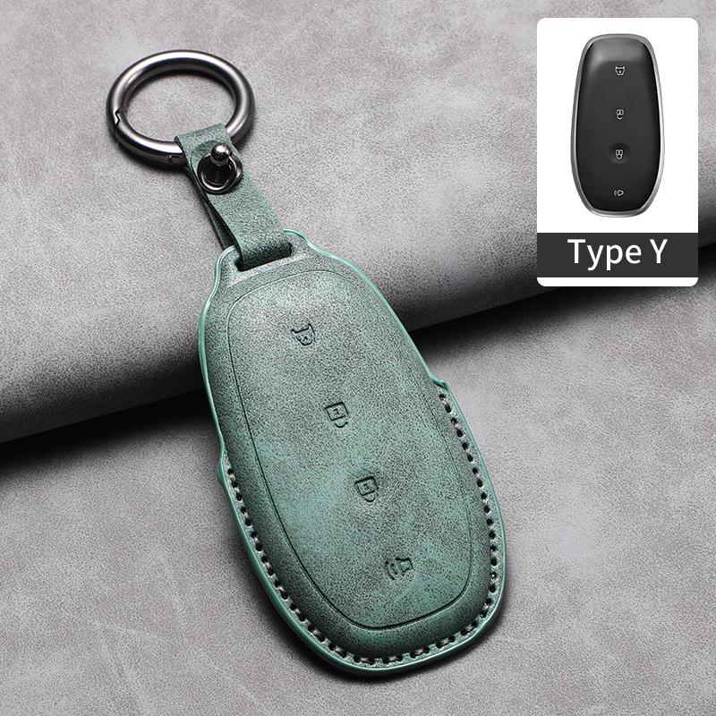 

Leather Car Key Case Cover For Buick Excelle L7 Anti-Scratch Durable Car Keychain Protection Shell Decoratives Accessories