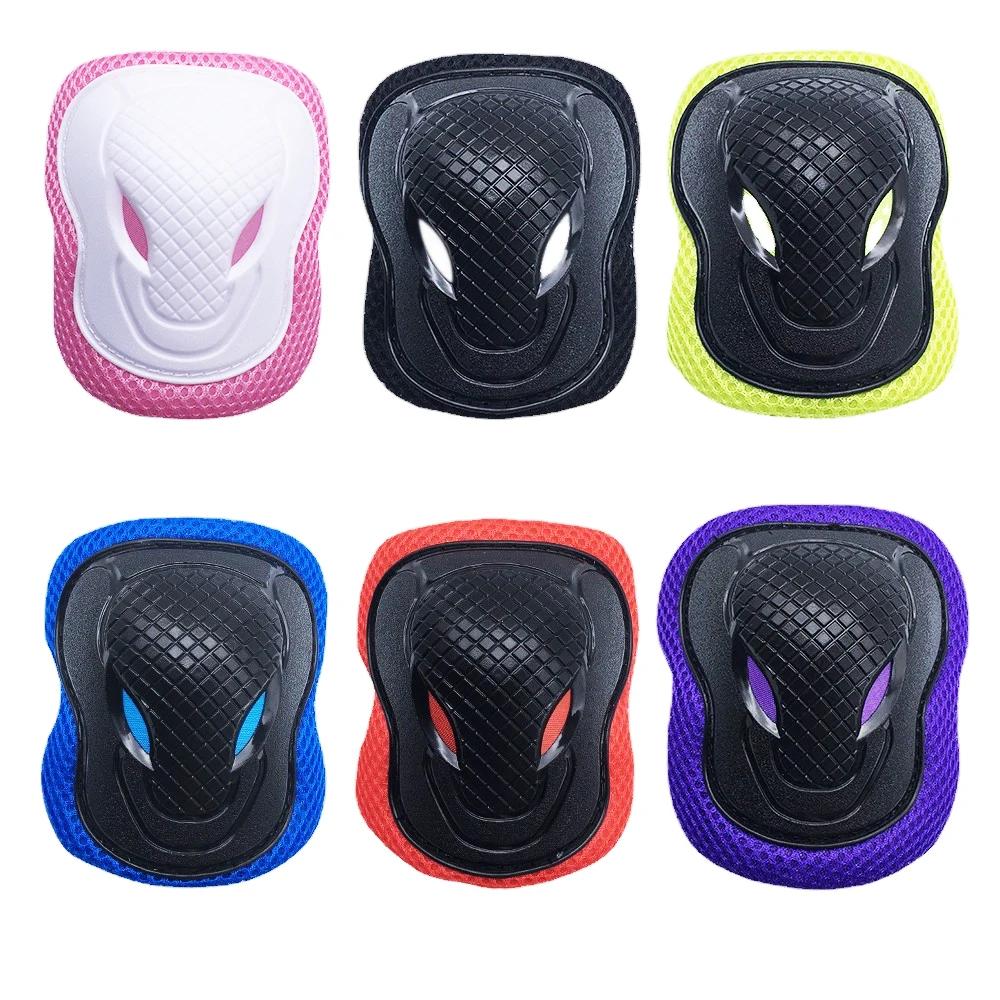 6 Stück/Set Knie Ellbogen Handgelenk Schutzsets, Kinder Jungen Mädchen Ausrüstung für Rollschuhe Radfahren Skateboard Skaten Rollerfahren