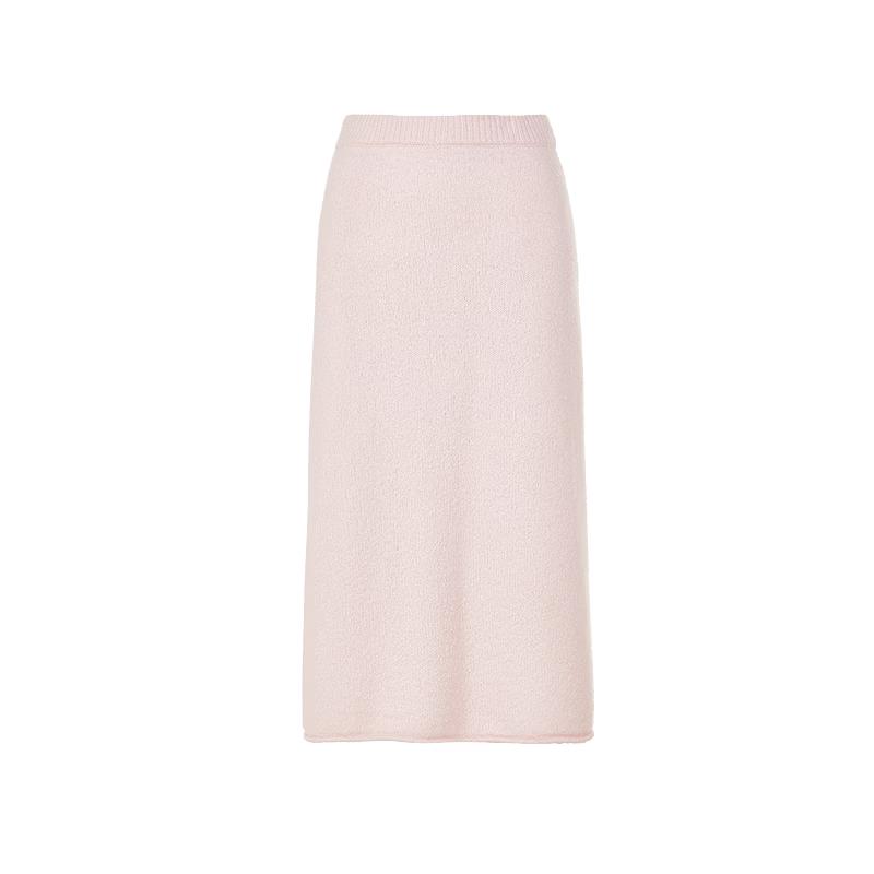 

Langzi Elegant Wool Blend High-Waist Midi Skirt XL