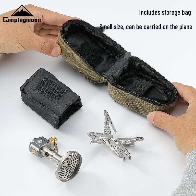 CAMPINGMOON High-Power Portable Camping Stove for High-Altitude Water Boiling