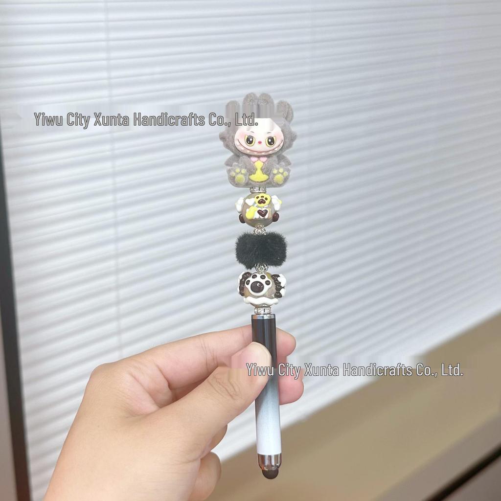 DIY Bead Pen: Cute Handmade Touchscreen Gel Pen Doll - Ideal Student Gift