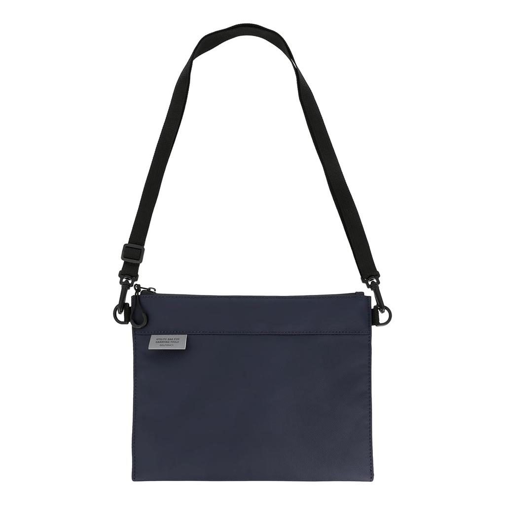Delfonics Sacoche Shoulder Bag, One-Shoulder, Water-Repellent, with Inner Carrying (Dark Blue)