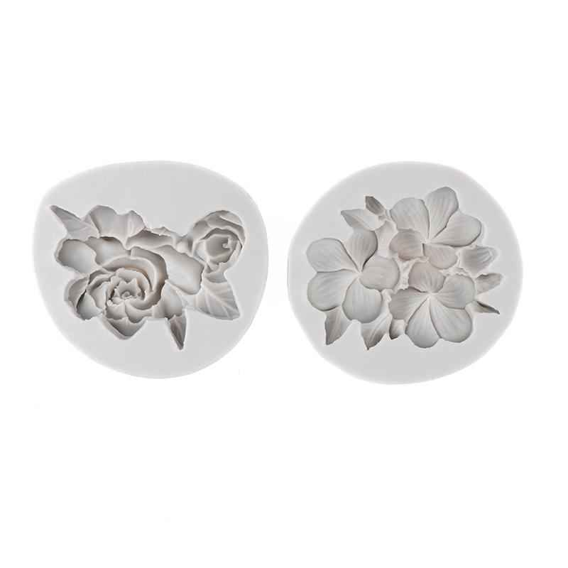 1Pc Flower Shape Silicone Mold Gardenia Plumeria Rubra Soap Fondant Molds Diy Cake Jelly Chocolate Decoration Baking Tool