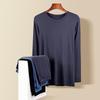 Men's Slim Fit Modal Thermal Suit – Lightweight Round-Neck Long Sleeve Top and Pants for Autumn/Winter