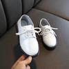 Children's shoes, new spring and autumn models, British style, soft-soled lace-up performance shoes, fashionable boys' leather shoes