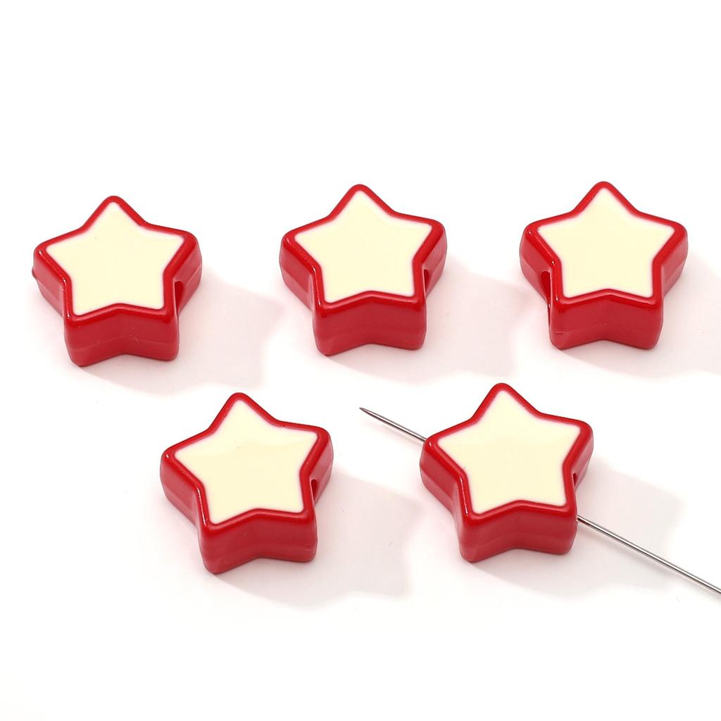 2Pcs Acrylic Pentagram Beads For DIY Necklace Bracelet Earrings Jewelry Making Craft Accessories