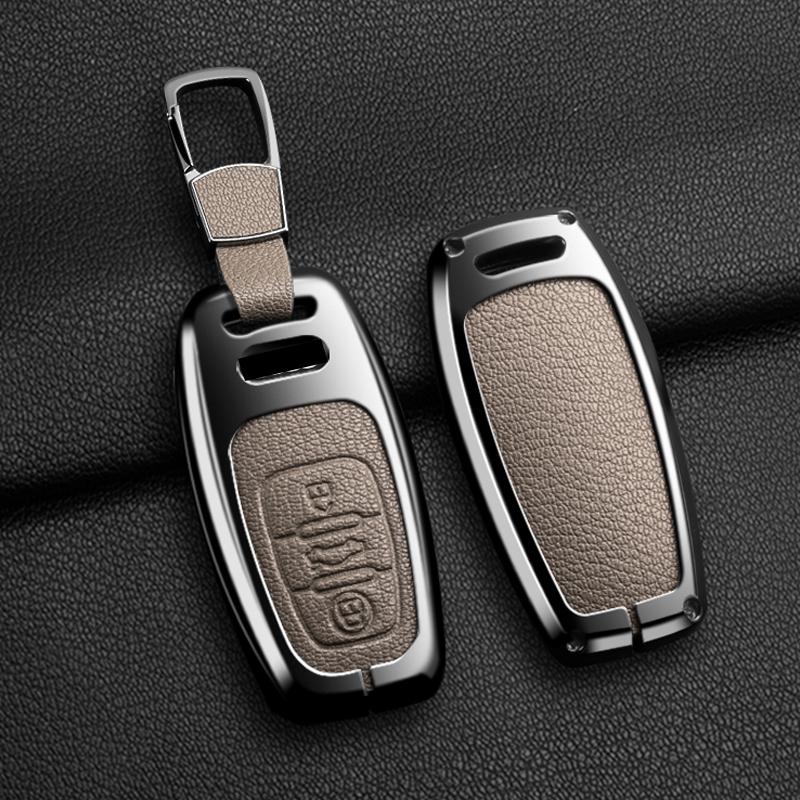 Zinklegierung Autoschlüsselhülle für Q3 Q5 Q7 A1 A3 8P A4 B9 A5 A6 C7 8S 8W A7 A8 4M S4 S5 S6 S7 S8 RS3 RS6 SQ5 TTS TFSI