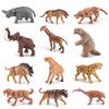 12 Simulated Prehistoric Animal Models Of Ancient Hominids Giant Rhinoceros Mammoths Multiple Children'S Decorative Toys