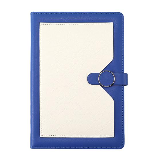 

Журнал из искусственной кожи формата А5 для мужчин и женщин, блокнот в твердом переплете с магнитной застежкой для путешествий, бизнеса, офиса, школы, дома A5 синий