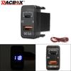 Type-C USB Charger Adapter&Voltmeter for Toyota Tacoma 4Runner Tundra RAV4 Landcruiser 75 76 78 79 100 Hilux Prado 120 HIACE