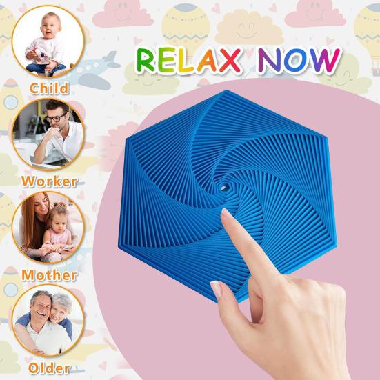 7CM Fractal Fidget Hexagon 3D Printed Anxiety Stress Relief Kids Pocket Size Travel Adults Hexagon Sensory Toy Mindful Meditation Tool