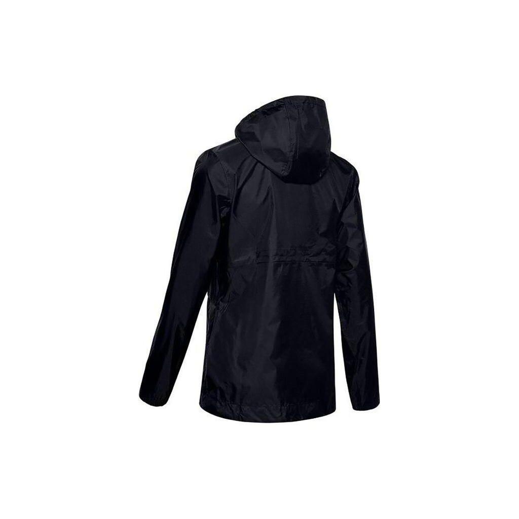 Under Armour Solid Color Sports Windproof Breathable Hooded Jacket Women Jacket Black 1350954-001