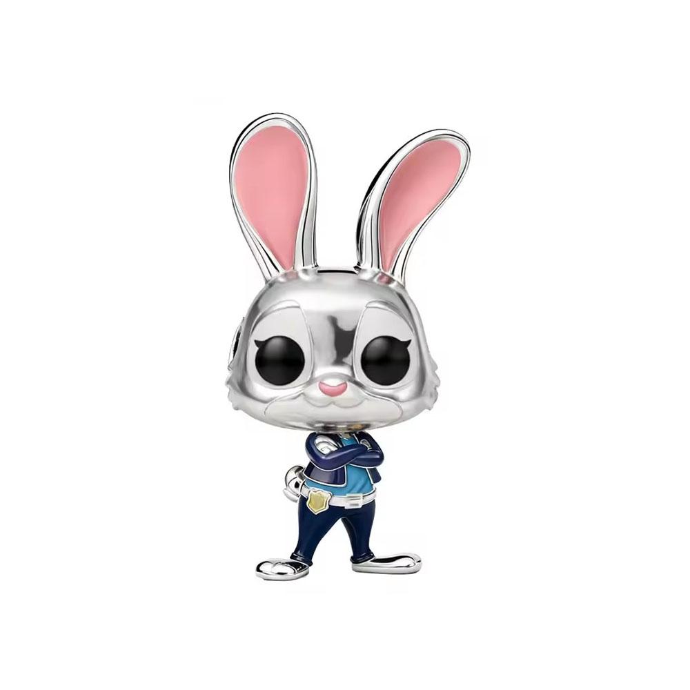 Fashionable 925 Silver Cartoon Beads Compatible with European Bracelet Koala Rabbit Mouse Princess Anime Beads DIY Jewelry Gift