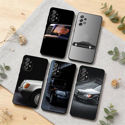 DTM W126 Oldtimer Autotelefonhülle Für Samsung S25, S24, S21, S22, S23, S30, Ultra, S20, Plus, Andere Weiche Schwarze Hülle