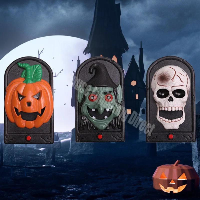Halloween Haunted Doorbell Animated Eyeball Halloween Decoration with Spooky Sounds Halloween Doorbell Party Decor