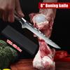 6 Inch Boning Knife Pakka Wooden Handle Filleting Knife Sharp Stainless Steel Chef Knife for Meat Cutting Bone Carving,Trimming