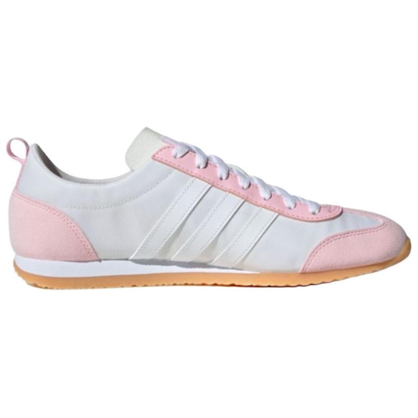 Adidas Vs Jog 2.0 Comfortable Durable Low-Top Casual Shoes Unisex Casual Shoes Pink White JR4650