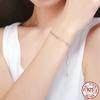 New Sterling Silver S925 Korean Style Simple Star-shaped Bracelet for Women Platinum-plated Creative Bracelet Jewelry