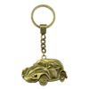Ornate Gear Keychain Antique Style Punk Pendant Key Holder 30mm Ring