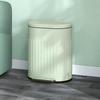 20L Metal Kitchen Bin, with Soft-Close Lid - Light Green