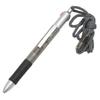 Silver Point Ballpoint Pen with Safety Mixed Black and Red Metal with Gift Wrapping OPP 2-Color Cord, 20-Pack (3-Color Leads), 0.7mm Leads, Clip, Bag,