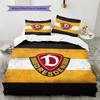 Dynamo Dresden  Pattern Bedding Quilt Set  Home Decoration  Gift (1 * Duvet Cover + 2 * Pillowcase  Without Core)