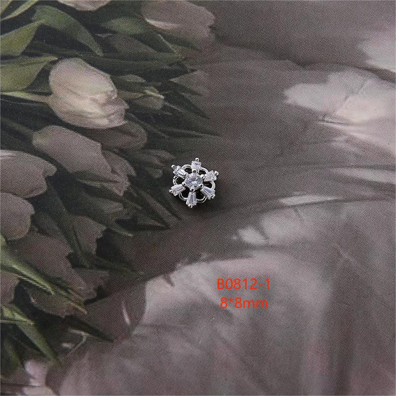 

Новые LZ3 Циркон Снежинка Рождественские Металлические Аксессуары для Нейл-арта Ювелирные Изделия