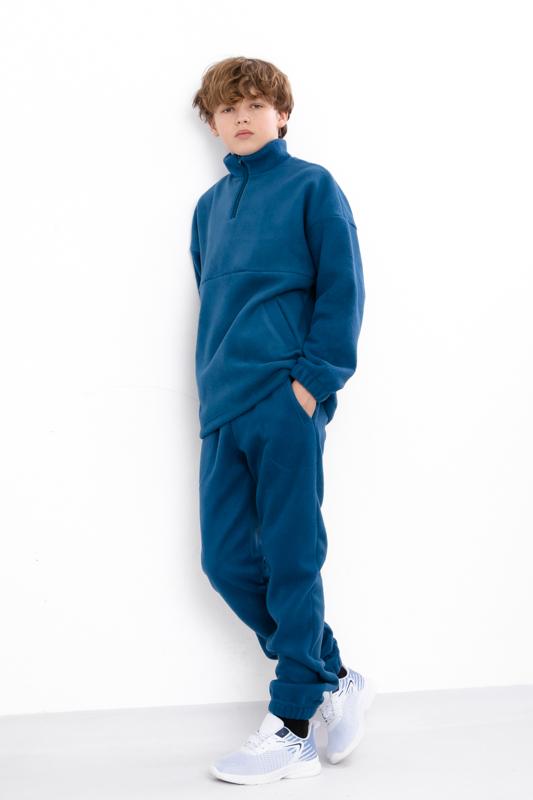 

Підлітковий комплект для хлопчиків – Теплий світшот і штани, Зимовий, 6453-136-1 HC 140 м яч синього кольору