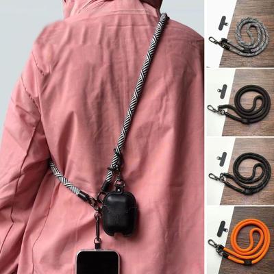 Tālruņa maciņš Crossbody Virves siksna Diagonālā virves sprādze Regulējama brīvroku Lieljaudas kamera, kas tur plakana štrope ceļojumu āra kakla siksna