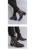 Chelsea Martin Men's High-Top Patent Leather Boots with Pointed Toe, British Style, Zipper, and Height Increasing Feature for Autumn/Winter.