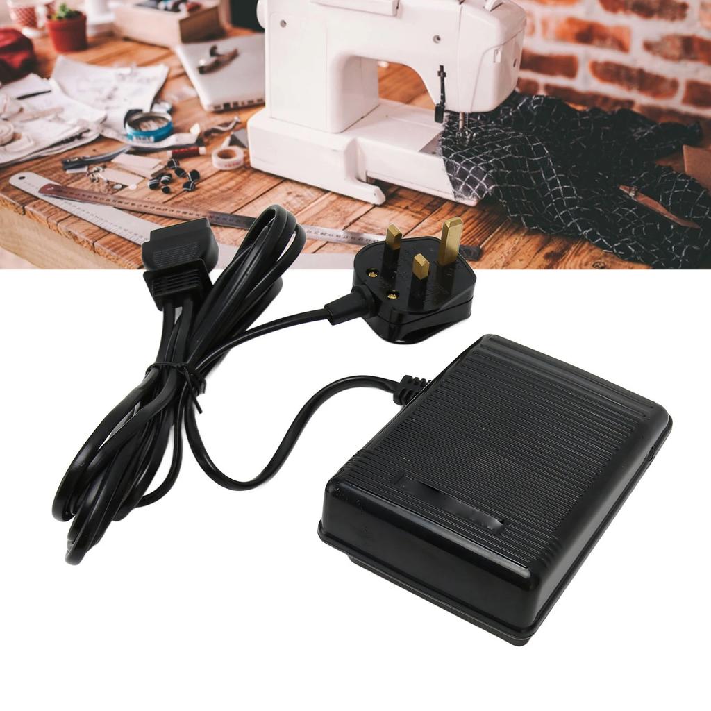 Foot Control Pedal Anti Slip 5.3in Long 3.5in Wide Stable Plastic Foot Speed Control Pedal for Sewing UK Plug 220V