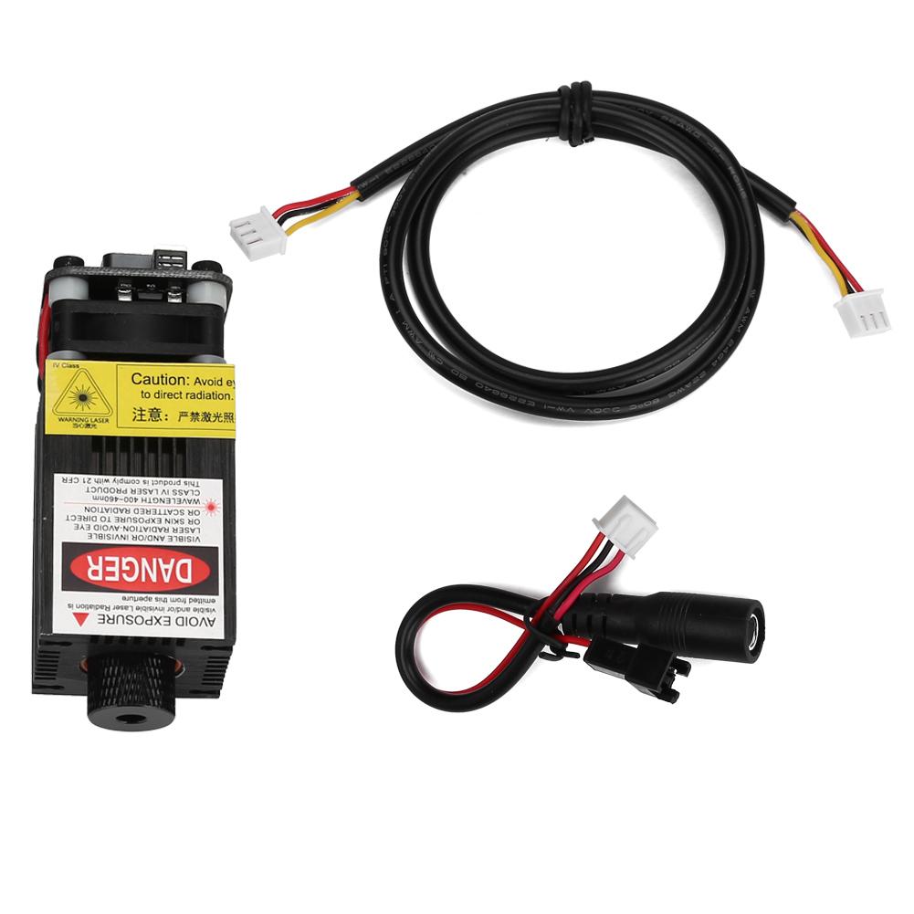 2.3W 445nm Módulo láser azul enfocable TTL PWM Adaptador de corrient 2.3W 445nm Módulo láser azul enfocable TTL PWM Adaptador de corrient